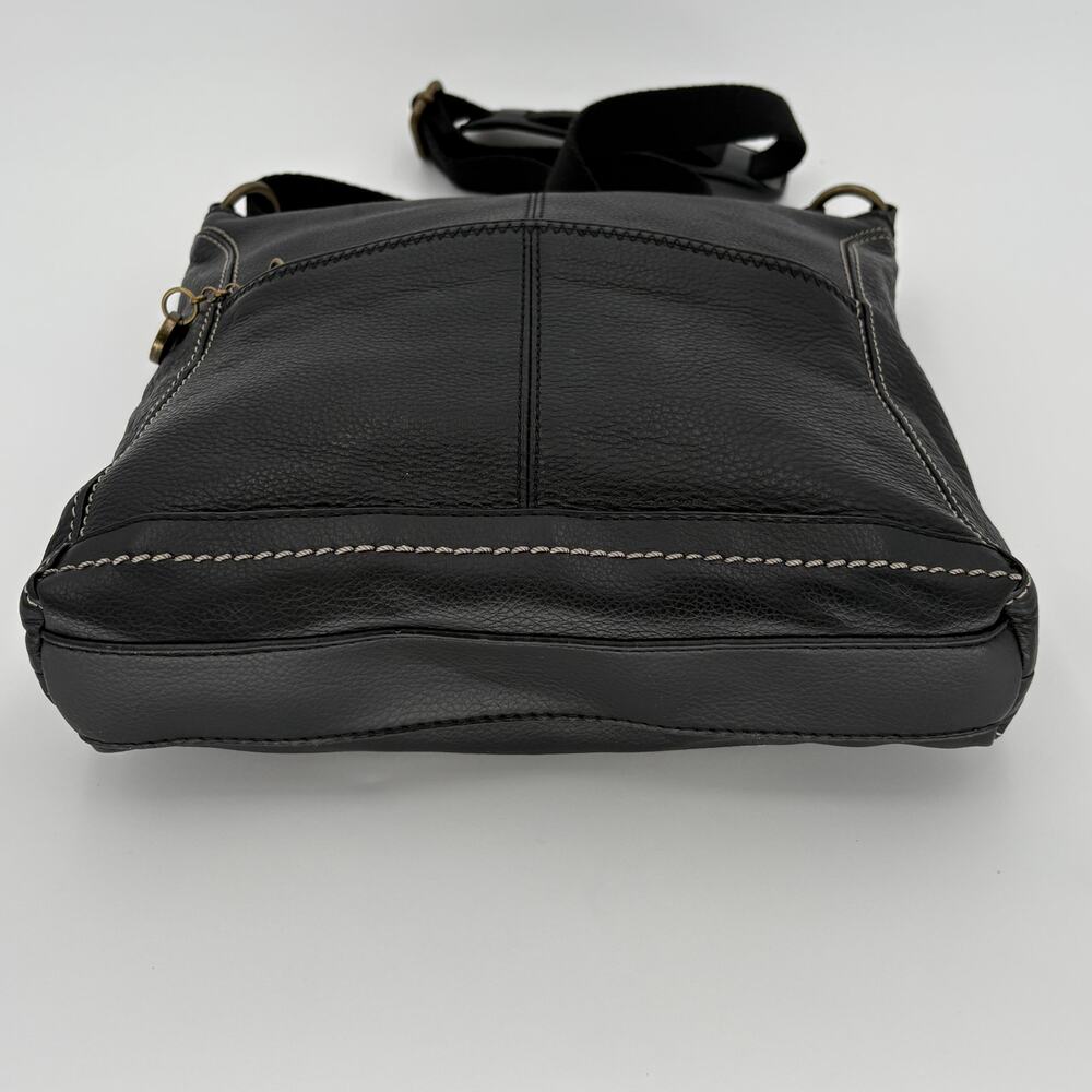 The Sak Silverlake Black Leather Crossbody Bag Contrast Stitch Boho - Picture 6 of 17
